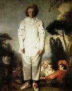 Jean antoine Watteau gilles oil painting artist